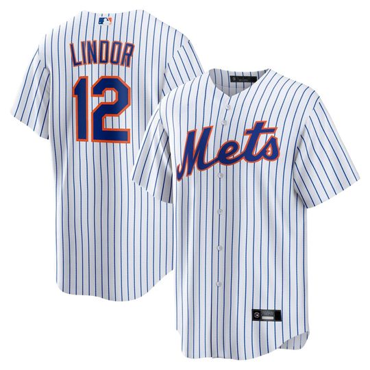 Personalized New York Mets White Jersey, Custom Name Number, Embroidered Gift
