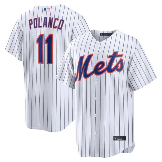 Personalized New York Mets White Jersey, Custom Name Number, Embroidered Gift