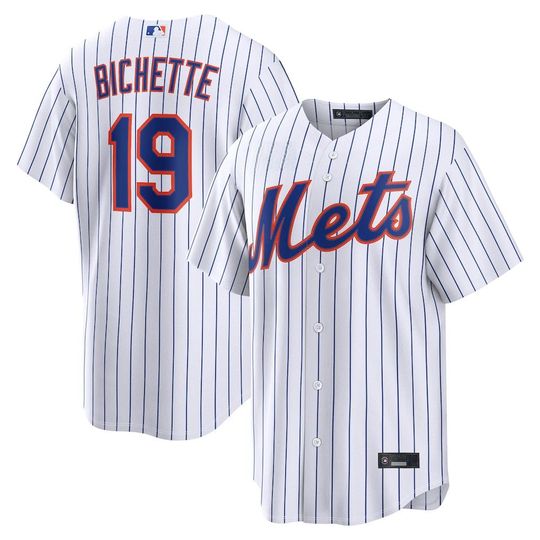 Personalized New York Mets White Jersey, Custom Name Number, Embroidered Gift