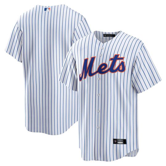 Personalized New York Mets White Jersey, Custom Name Number, Embroidered Gift