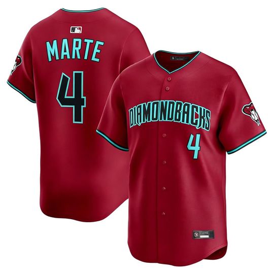Personalized Arizonna Diamondbacks Crimson Baseball Jersey, Custom Name & Number