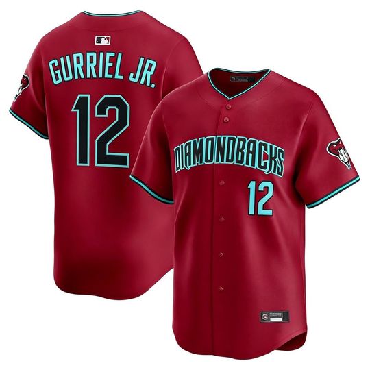 Personalized Arizonna Diamondbacks Crimson Baseball Jersey, Custom Name & Number