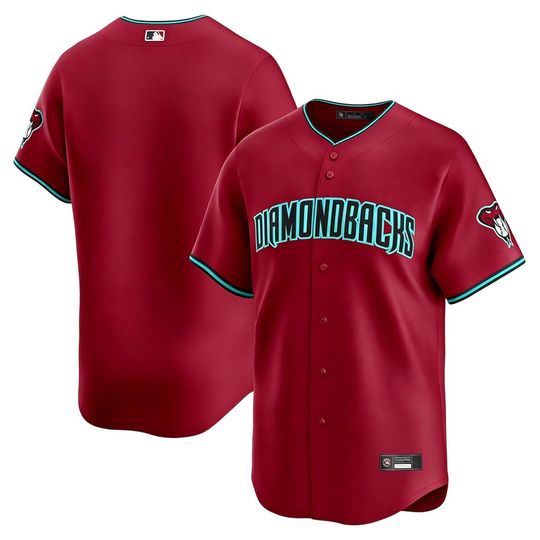 Personalized Arizonna Diamondbacks Crimson Baseball Jersey, Custom Name & Number