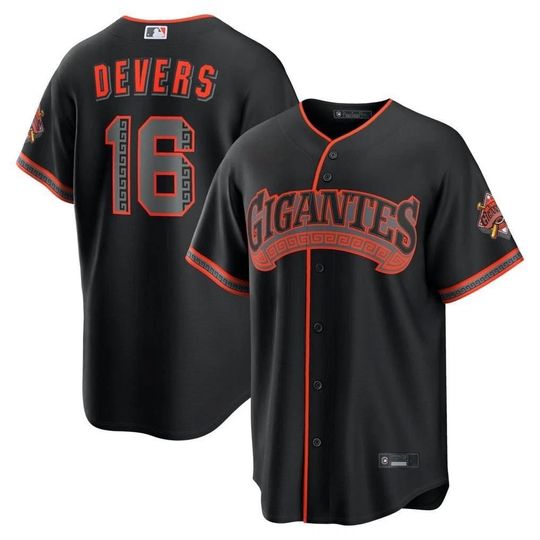 Personalized San Francisco Giants City Connect Black Baseball Jersey Rafael Devers #16 Men
