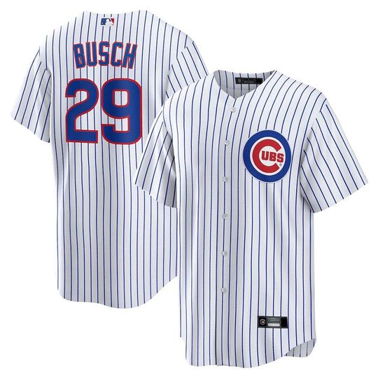 Personalized Chicago Cubs White baseball jersey, custom name and number