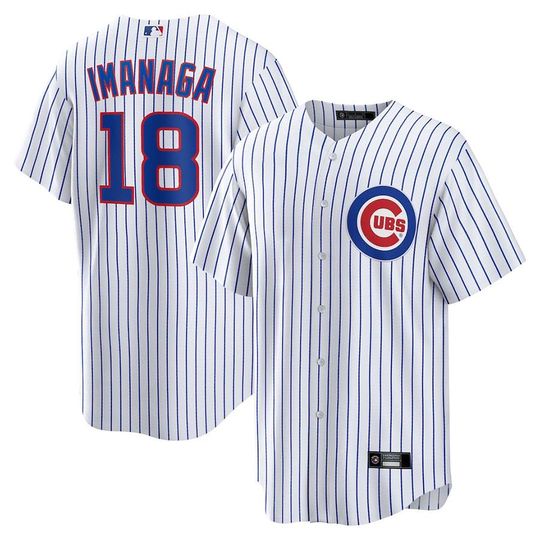 Personalized Chicago Cubs White baseball jersey, custom name and number