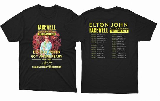 Elton John 60th anniversary 1962 2022 And Tour  2022 T Shirt , Sweatshirt