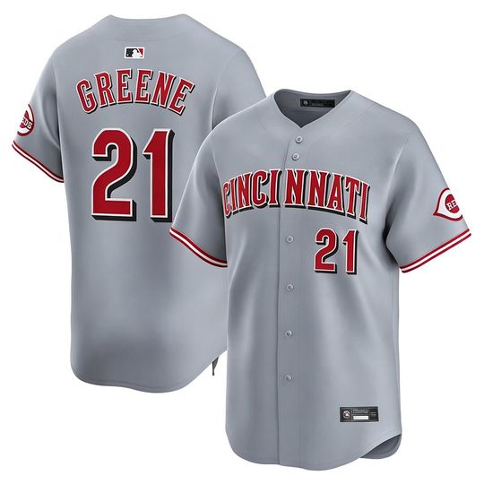 Custom Cincinnati Reds Gray Baseball Jersey, Personalized Name Number Fan Shirt