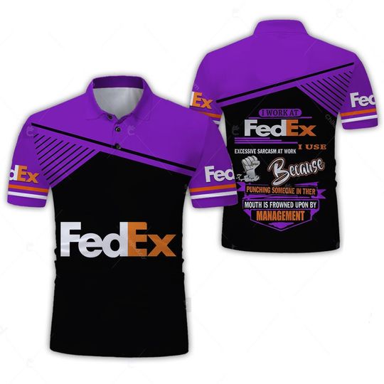 I work at FedEx Express Polo Shirt for Postal Worker