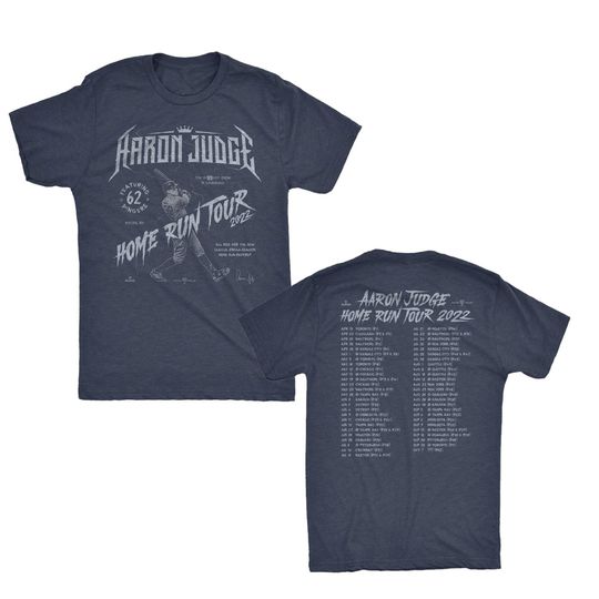 Aaron Judge Home Run Tour 2022 T-Shirt, Aaron Judge 61 Shirt