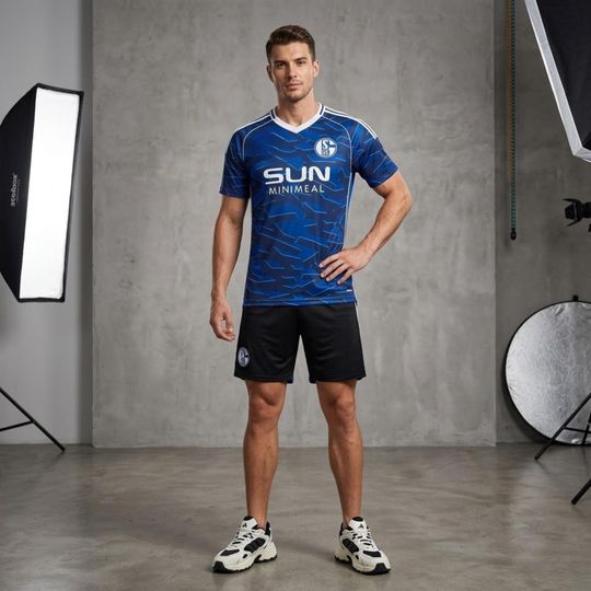 Schalke Style Football Jersey Unisex Fan Shirt 2025/2026