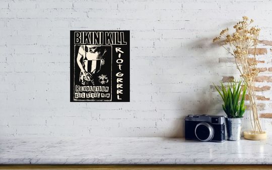 Bikini Kill Vintage Concept Poster Canvas Gift For Bikini Kill Rock Band Fans Poster