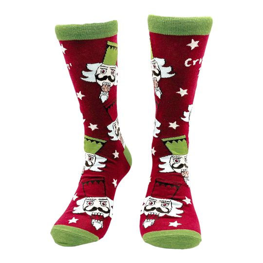 Funny Nutcracker Christmas Socks, Festive Unisex Socks