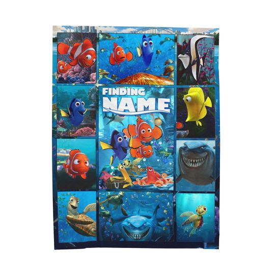 Finding Nemo Blanket Soft Gift, Bedding Nemo And Friends Blanket Decor, Nemo Dory Fleece Blanket