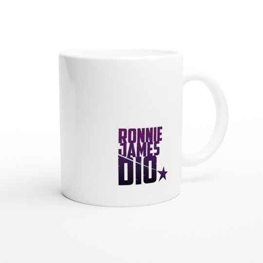 Black Sabbath Ronnie James Dio Art Ceramic Mug - Rock and Roll Coffee Cup