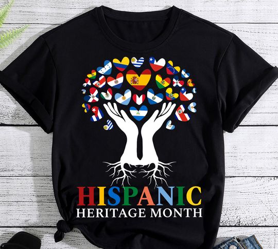 Hispanic Heritage Month Proud Hispanic Latino Americans T-shirt