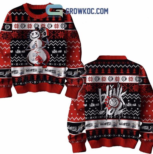 Blink Inspired Retro All The Small Things Ugly Christmas Sweater