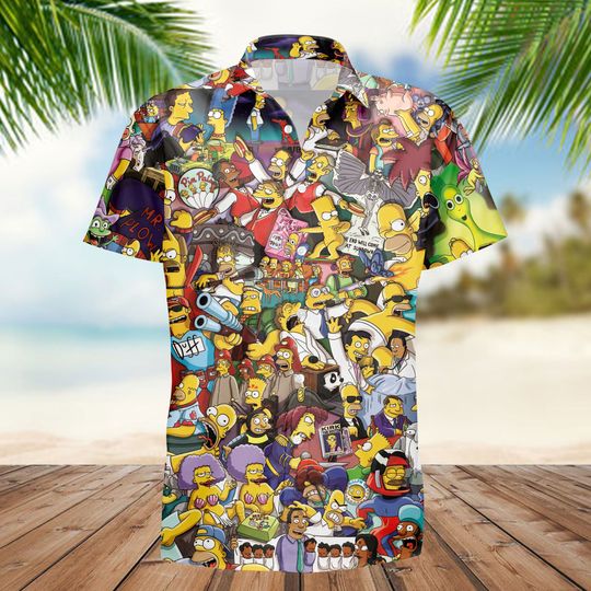 Vintage Simpsons Hawaiian Shirt