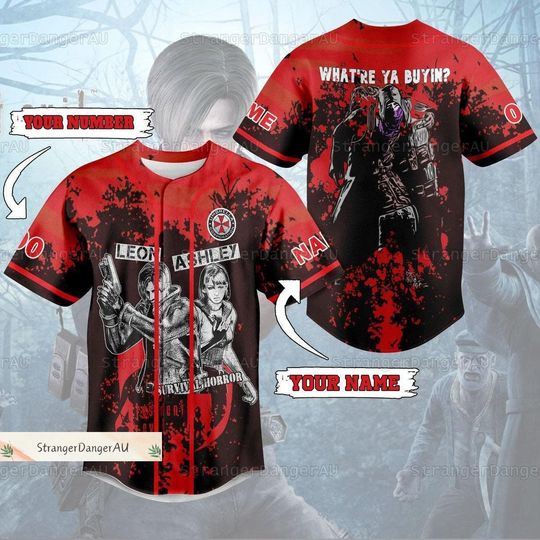 Resident Evil Jersey, Umbrella Corporation Baseball Jersey