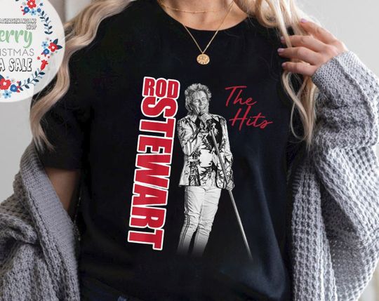 Rod Stewart Las Vegas Photo T-Shirt, Rod Stewart 2022 Summer North American Tour T-Shirt