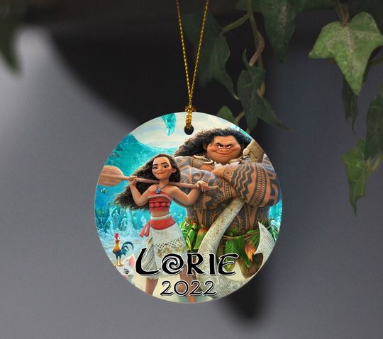 Moana christmas ornament-Disney Princess Moana Ornament