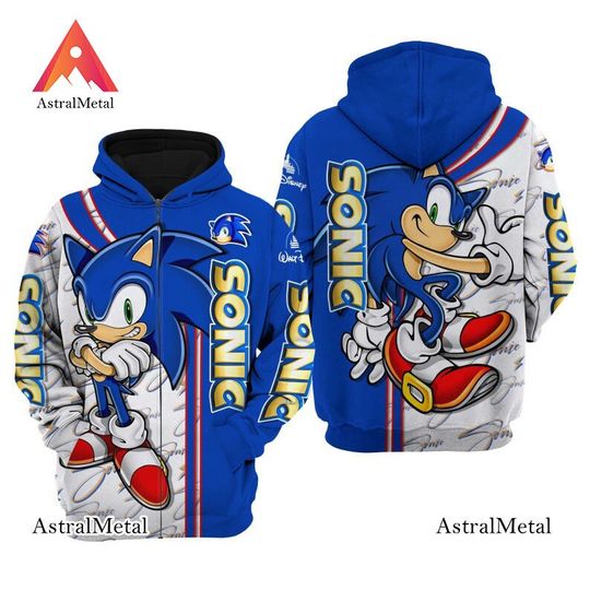 Sonic Hedgehog  Disney 3D Hoodie
