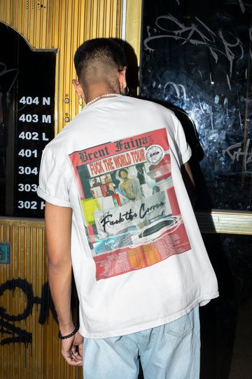 Brent Faiyaz Back Side Vintage Tee, Brent Faiyaz F The World Retro