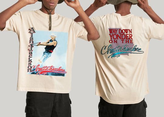 1992 Alan Jackson Way Down Yonder On The Chattahoochee T- Shirt, Alan Jackson Tee