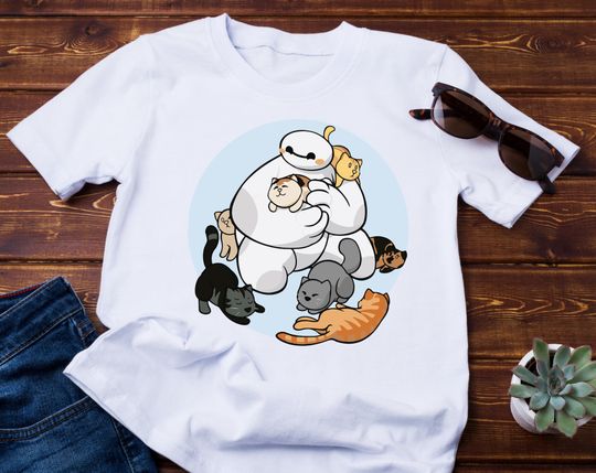 Baymax T-Shirt, Baymax and Mochi T-Shirt