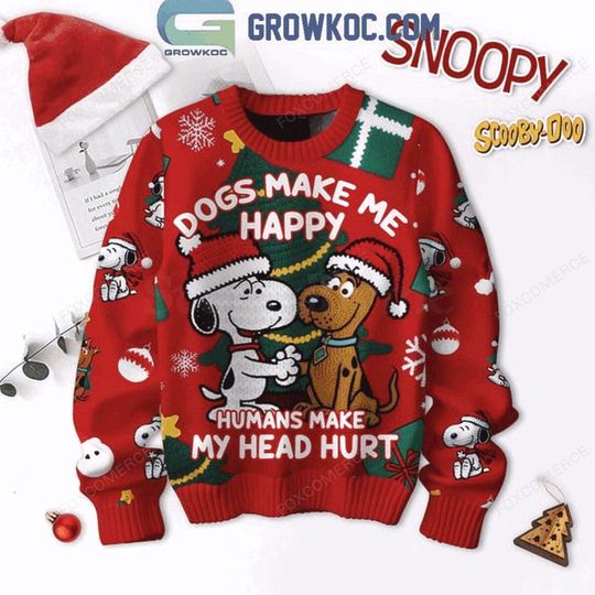 Scooby Doo Peanuts Holiday Fun Ugly Sweater