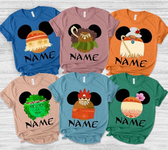 Disney Family Shirt Moana Disney Shirt Disney Vacation Disney Group Shirts Disney Matching Shirts Disney Personalized Shirts