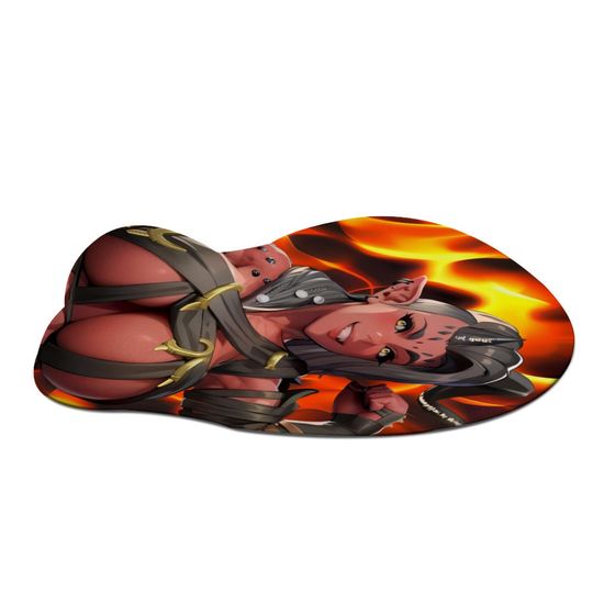 BG3 Karlach Inspired Oppai 3D Mouse Pad