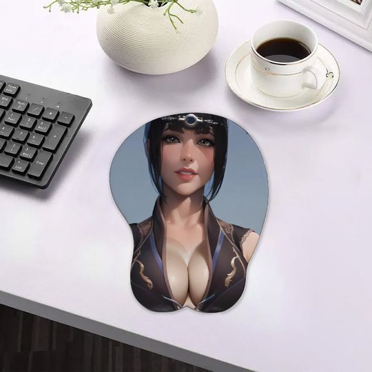 BG3 Shadowheart Inspired Oppai 3D Mouse Pad