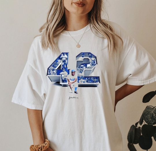 Jackie Robinson shirt, Vintage Jackie Robinson 42 Shirt
