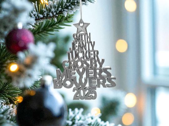 2025 Las Vegas Raiders 3D Printed Christmas Tree Ornament