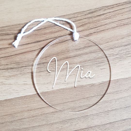 Personalised Name Ornament - Acrylic Decoration - Home Decor - Stocking Filler