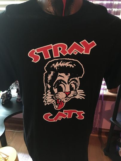 Stray cats vintage graphic on new tee xl