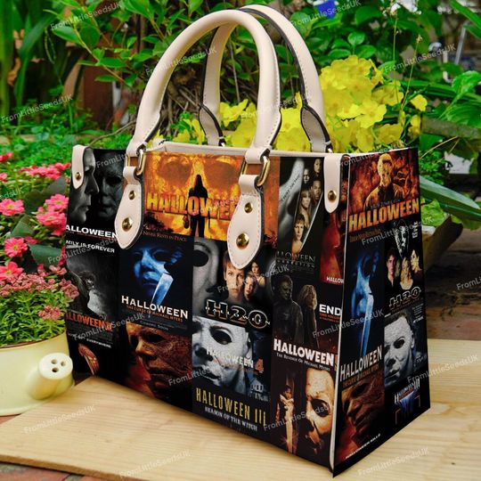 Michael Myers Handbag, Halloween Leather Bags, Horror Movie Characters Bag, Woman Shoulder Bag,Movie handbag,Crossbody Bag,Halloween Gift