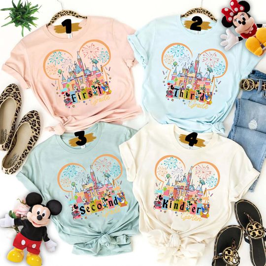 Custom Disney Teacher Shirt, Disney Back to School