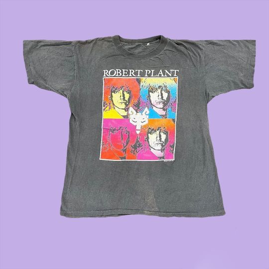Vintage Robert Plant Tee Retro 1990s Manic