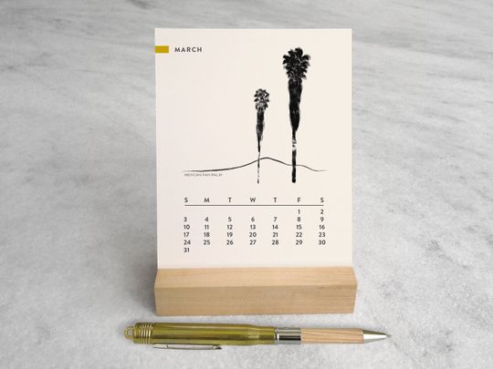 Trees 2024 Desk Calendar | Desk Calendar 2024