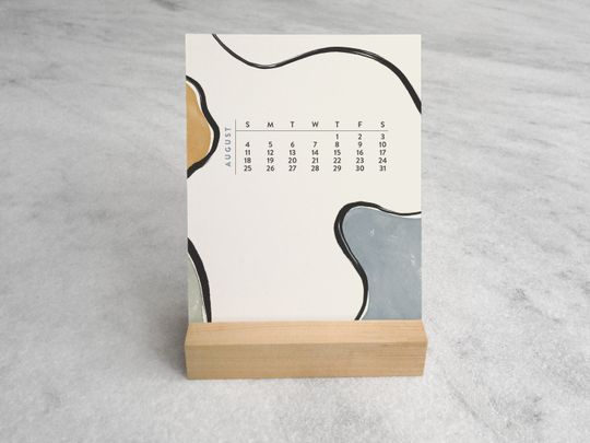 Mid-Century Modern 2024 Desk Calendar