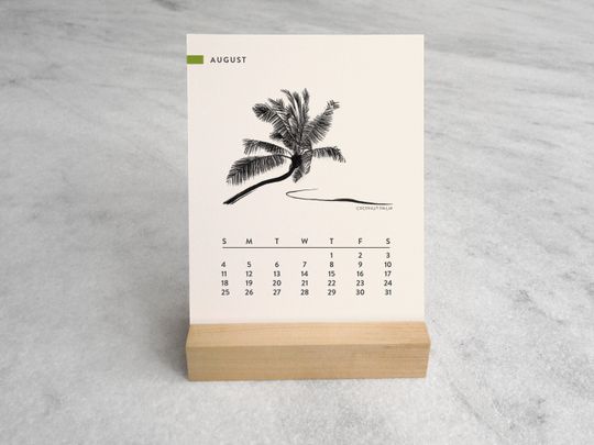 Trees 2024 Desk Calendar | Desk Calendar 2024