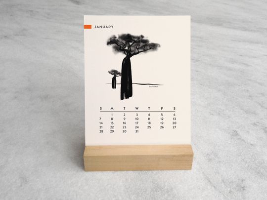Trees 2024 Desk Calendar | Desk Calendar 2024