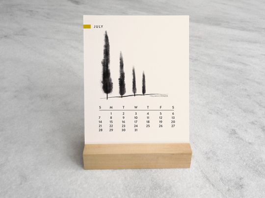 Trees 2024 Desk Calendar | Desk Calendar 2024