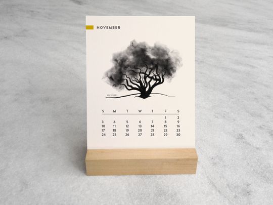Trees 2024 Desk Calendar | Desk Calendar 2024