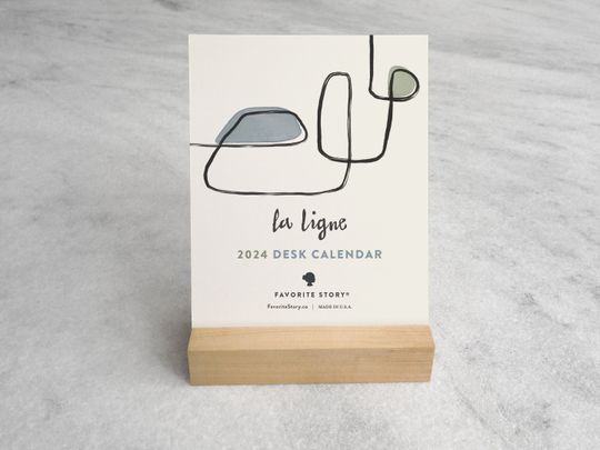 Mid-Century Modern 2024 Desk Calendar