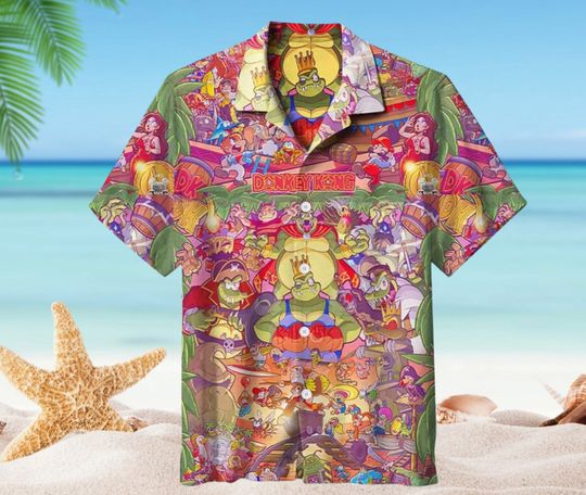 3D Donkey Kong Hawaiian Shirt