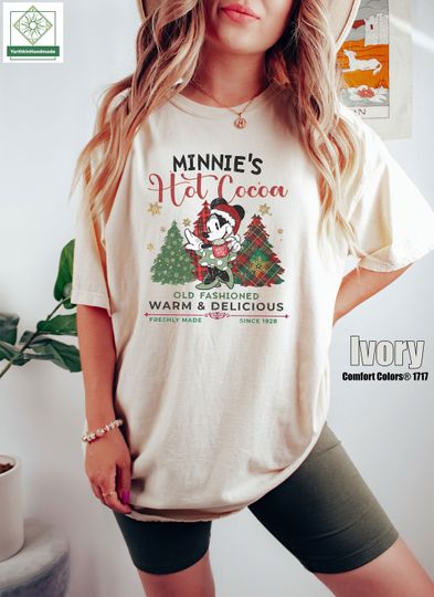 Retro Minnie's Hot Cocoa Shirt, Disney Minnie Christmas Shirt