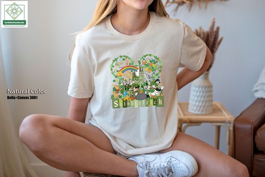 Disneyland St Patricks Day Sweatshirt, Mouse and Friends